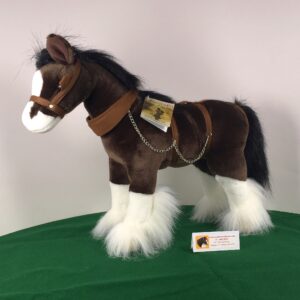 Plush Clydesdale -Drover a plush toy Clydesdale horse