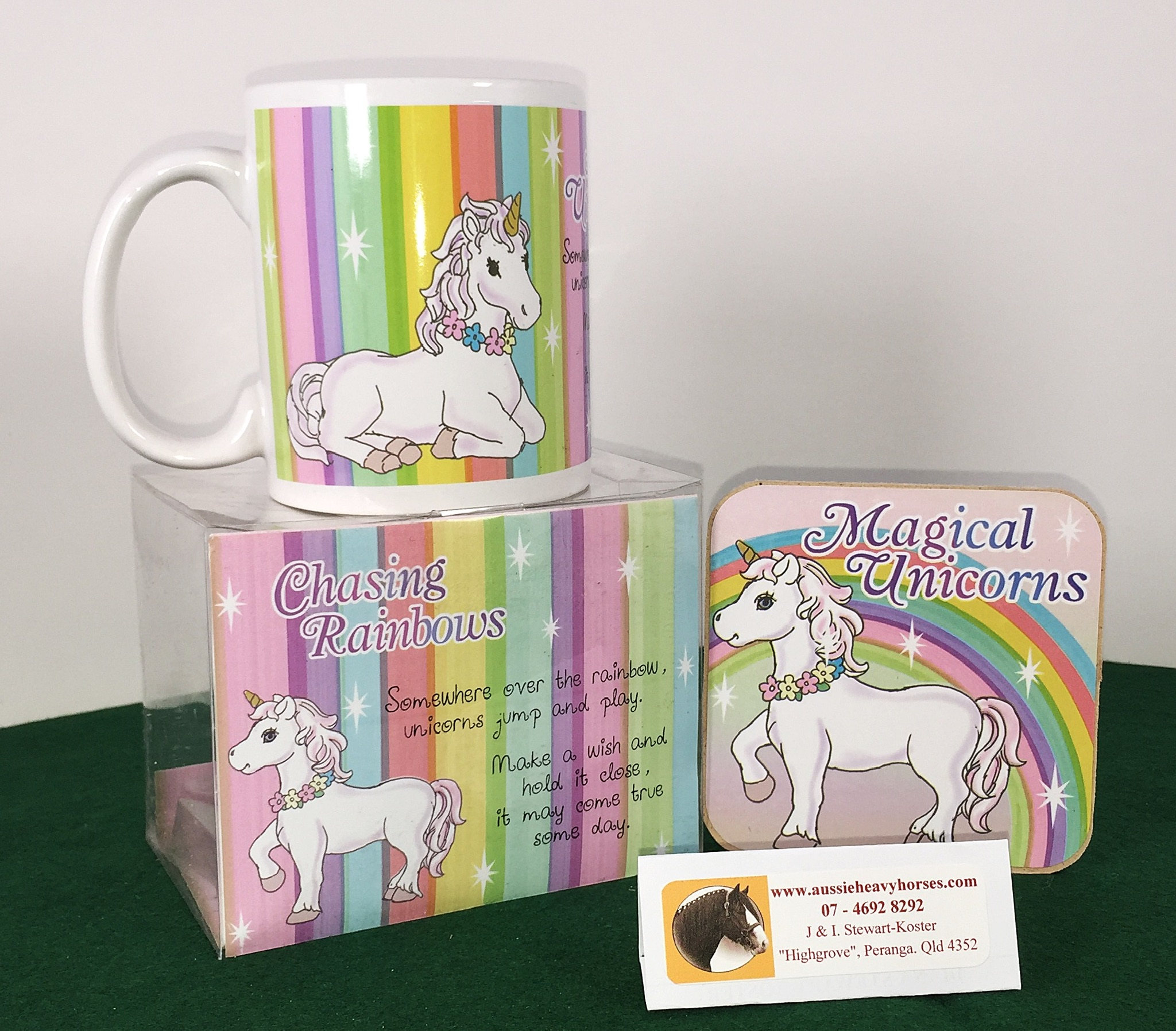 Unicorn Mug Coaster Set