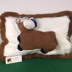 Soft Plush Horse Pillows are so soft and comforting to lie on or cuddle into. It's like sleeping with your own horse right beside you.