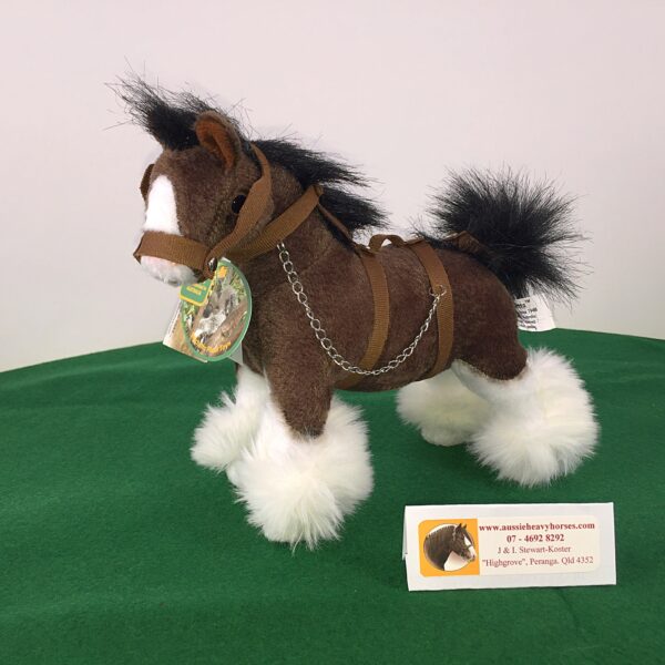 Plush Clydesdale - Clyde a plush toy Clydesdale horse