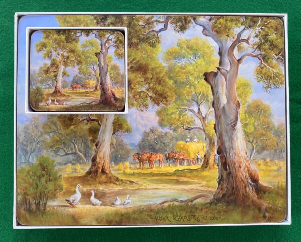 'Redgum Country' Complete Set features the artwork of Australian artist Almar Zaadstra showing our spectacular outback where cattle grazing is predominant.