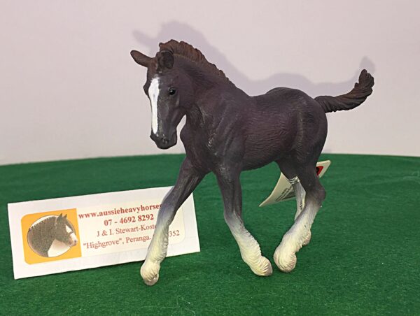The Black Shire Foal is a miniature replica of Shire foal. Being of the Collecta brand it is great quality.