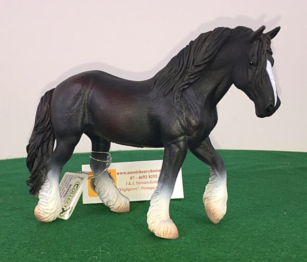 This Black Shire Mare is a very lifelike figurine. An anatomically accurate sculpture replicating the Shire Mare in miniature.